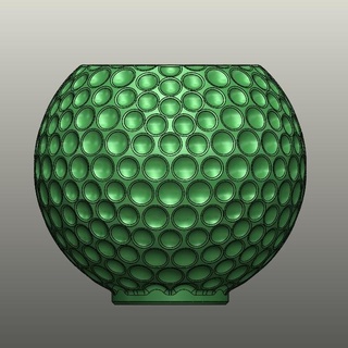 vaso fiori golf fiore Casa decorazione 3d print model - Mito3D