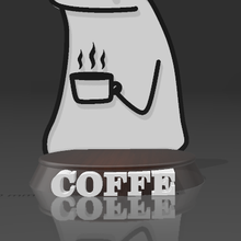 flok caffè arte meme 3d print model - Mito3D