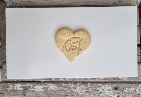 çiçek kurabiye kesici Aşk meme 3d print model - Mito3D