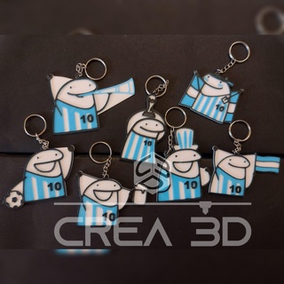 flork world cup argentina key rings flag 3d print model - Mito3D