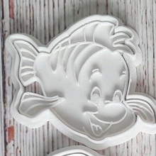 flounder little mermaid home cookie cutter Fisch ariel 3d print model - Mito3D