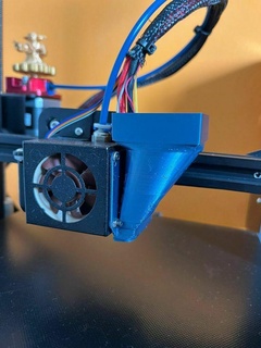 fließen Ventilator Ender 3 aktualisieren Ente 40mm Kegel Kühlung Realität Leitung 3d Drucker Zubehör 3d print model - Mito3D