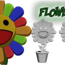 flowdy art body body3d cartoon fan fanart fleur flower pop popart 3d print model - Mito3D