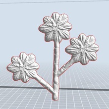 çiçek bitki Bahçe 3d print model - Mito3D