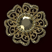 flower jewellery impressions design art 3d print model - Mito3D