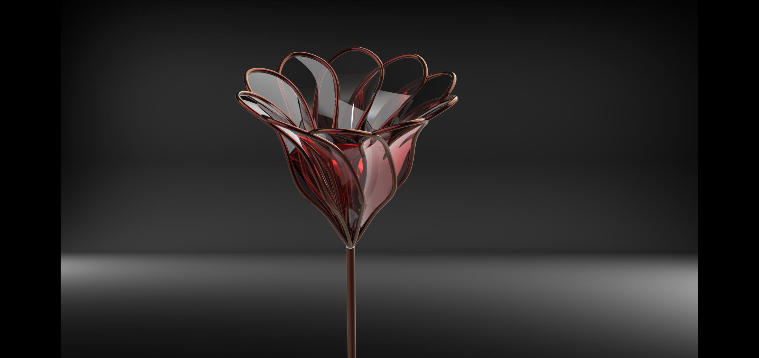 fiore vaso 3D print model - Mito3D
