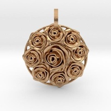 bouquet de fleurs pendentif bijoux la fleur le retombants 3d print model - Mito3D