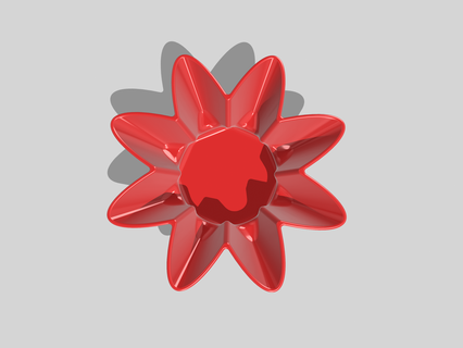 fiore ciotola servendo 3d print model - Mito3D