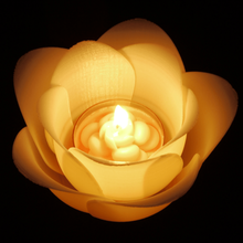 flor de suporte vela tealight titular a casa interior luz arte-luz decorativos do chá 3d print model - Mito3D