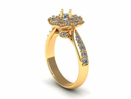 flor canal diamante anel pulseira solitário joalheria monge Budha ouro prata noivado Casamento cafajeste imprimível 3d pingente brinco bebê 3d print model - Mito3D