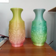 flower chinese bottle art 3d print model - Mito3D