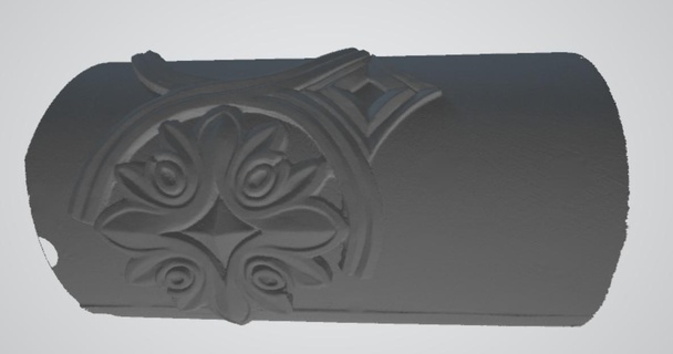 flower column molding scan 3d print model - Mito3D