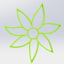 flor Galleta cortador 3d print model - Mito3D