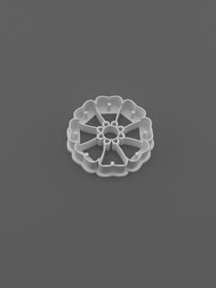 flower cookie cutter 3d print model - Mito3D