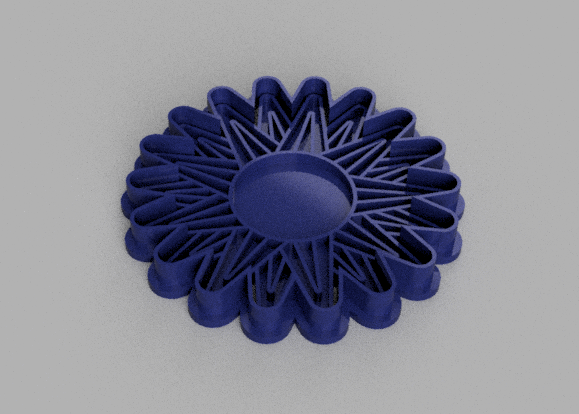 flower cookie cutter Home cutting 3D print model - Mito3D