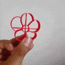 flower cookie cutter kitchen cooking 3d print model - Mito3D
