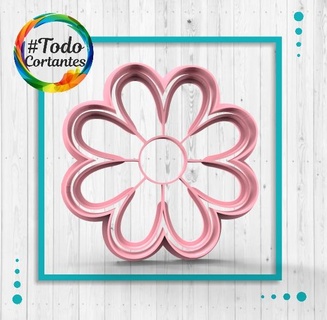 fleur coupeur fleurs nature floral soulagement cadre Coupe biscuit Masse coupeurs joint 3d print model - Mito3D