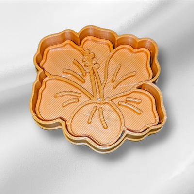 flor cortador hibisco biscoito bolores cozinha beleza havaiano 3d print model - Mito3D