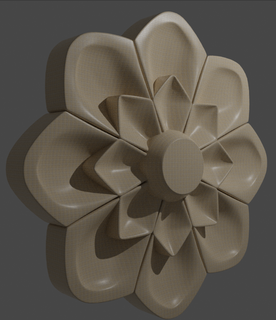 flower designing decore home house cnc architecture ornaument 3d print model - Mito3D