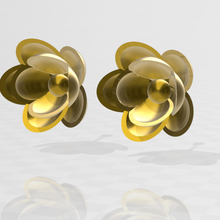 flower earrings jewelry earring flowers jewerly art bio plant 3d print model - Mito3D
