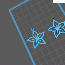 çiçek küpe Hediyeler 3d print model - Mito3D