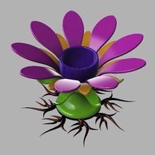çiçek yumurta tutucu gadget mutfak doğa 3d print model - Mito3D