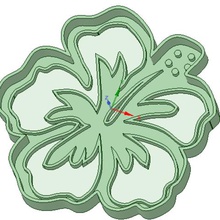 Blumen-flor-cookie-cutter gadget 3d print model - Mito3D