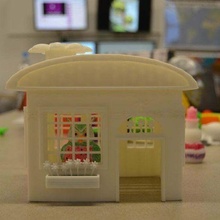 çiçek ev model mimari Şirin hayali binalar yapılar 3d print model - Mito3D