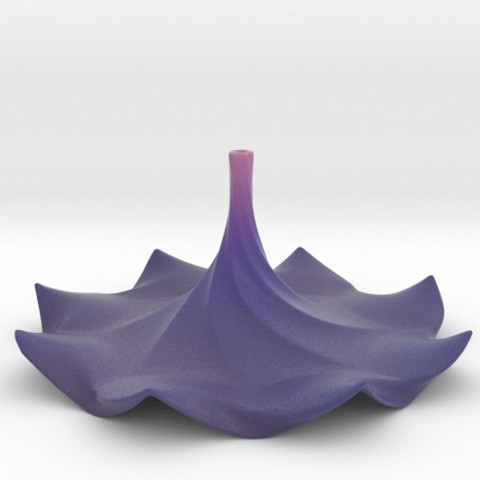 flor proprietário de incenso a casa titular queimador 3D print model - Mito3D