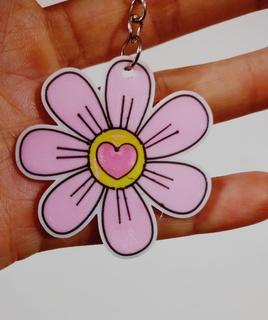 flower keychain layer 3d print model - Mito3D