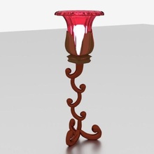 flor de la lámpara casa 3d luz modo color 3d print model - Mito3D