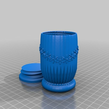 flower life beker container of pharaoh robertus keers jewelry 3d print model - Mito3D