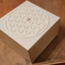 fiore vita scatola of geometria santo simbolo simbologia 3d print model - Mito3D