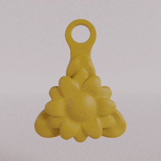 flower medallion jewerly 3d print model - Mito3D