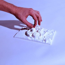 flower mountain sculpture art 3d print model - Mito3D