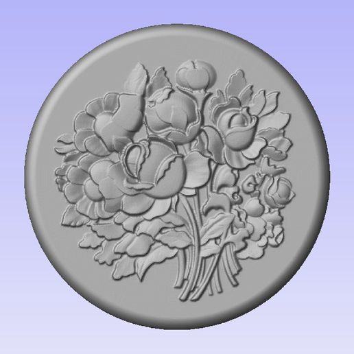 çiçek panel 3D print model - Mito3D