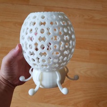 motifs fleur lampe la maison 3d print model - Mito3D