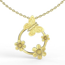 pendentif fleur bijoux 3d print model - Mito3D