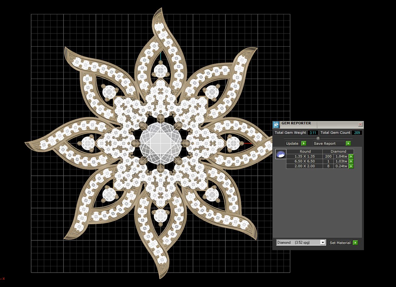 çiçek kolye takı elmas moda Şirin tasarım kolyeler 3d Bedava güzel 3D print model - Mito3D