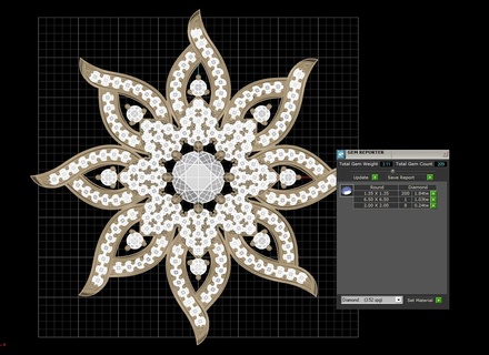 flower pendant Jewelry flower diamond pendant fashion cute jewelry design necklaces 3d free lovely  3d print model - Mito3D