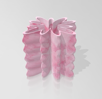 fiore petalo vaso 3 versione pacco femminile decorazione casa design femmina arte femminista candela 3d print model - Mito3D