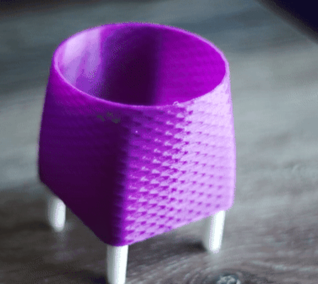flower pot- planter 4 legs home por home decor 3d print model - Mito3D