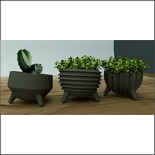 flower pot m2 home planter garden decoration office house jar flowers design vase minialism 3d print model - Mito3D