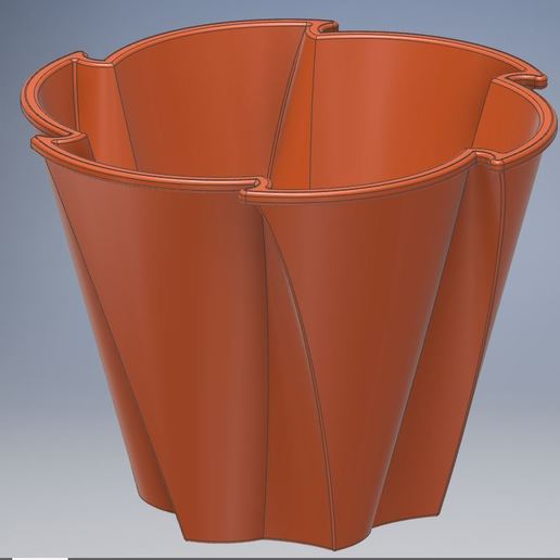 flower pot home flower pot pot flower 3D print model - Mito3D