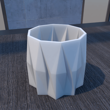 flower pot plant flowerpot poly math art designed oscarzdi 3d print model - Mito3D