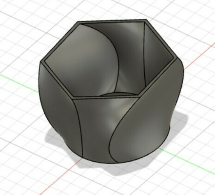blume topf vase 3d print model - Mito3D