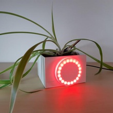 pot de fleur connecté la maison petit fleurs microbit le taux d'humidité 3d print model - Mito3D