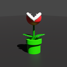 flower pot mario bros model 1 3d print model - Mito3D