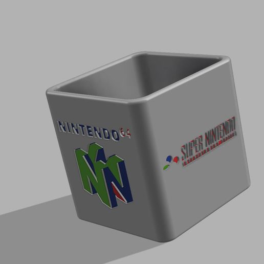 Blume Topf Nintendo Lager Box Video Spiele Konsole Deko 3D print model - Mito3D