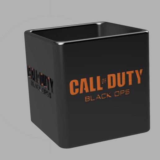 flower pot pencil cod black ops game box video games console deco 3D print model - Mito3D